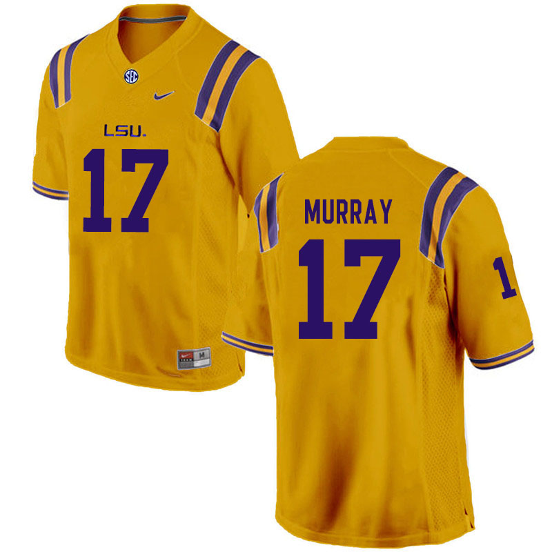 Men #17 Jabari Murray LSU Tigers College Football Jerseys Sale-Gold - Click Image to Close